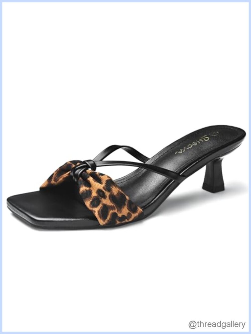 Kitten Heel Sandals Women Bow Tie Strap Flip Flop Slip On Faux Leather